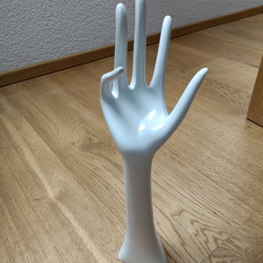 White hand decorative or jewellery stand