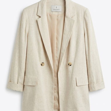 Blazer beige Stradivarius