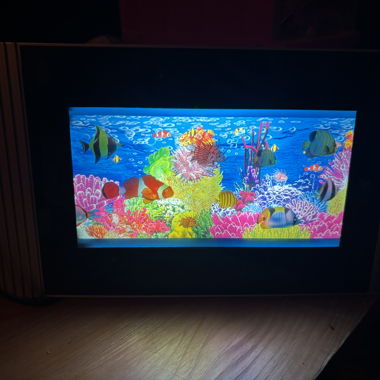 Dekorative LED-Aquarium-Wandlampe