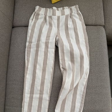 Pantalon beige élastique
