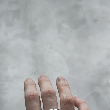 Bague argentée 