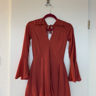 Coral Jumpsuit mit Langarm