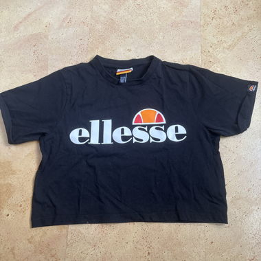 Ellesse Cropped T-Shirt Black