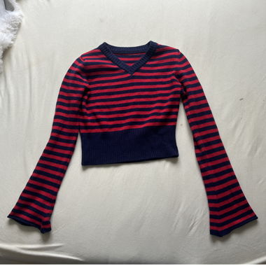Vintage Marine Pullover gestreift 