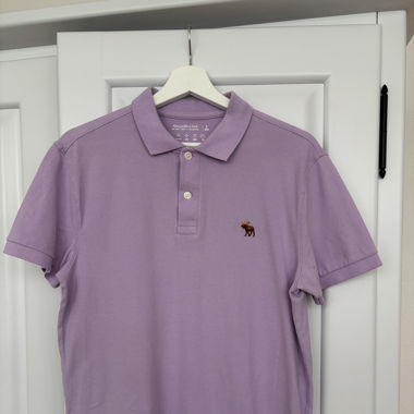 Polo-Shirt Abercrombie & Fitch lila