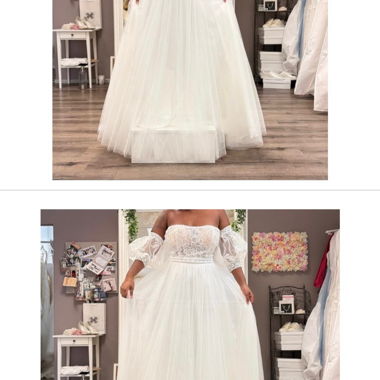 White Wedding Dress with Lace