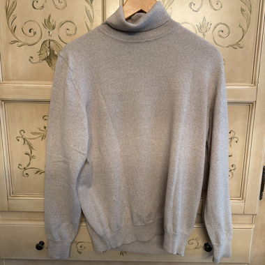 Grey Turtleneck Sweater
