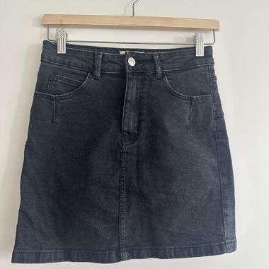 Jupe en denim noire, taille 36