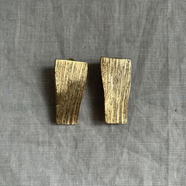 Ikuo Ichimori Vintage Clip-On Gold Earrings