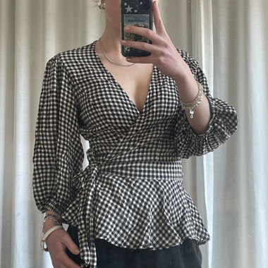 Plaid blouse