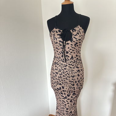 Shein Leopard Print Maxi Dress, Size S