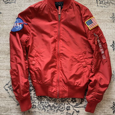Alpha Industries NASA Red Bomber Jacket