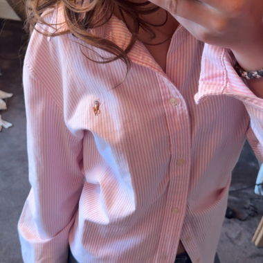 Polo Ralph Lauren Hemd rosa gestreift Slim Fit