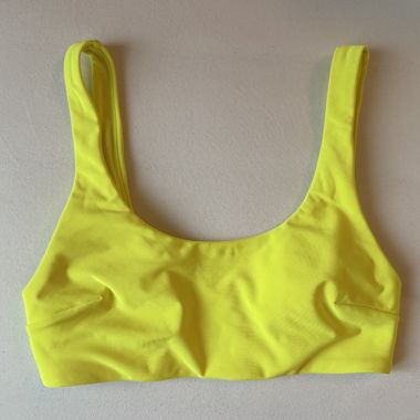 Top bikini giallo fluo