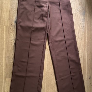Pantalon de costume marron / taille basse