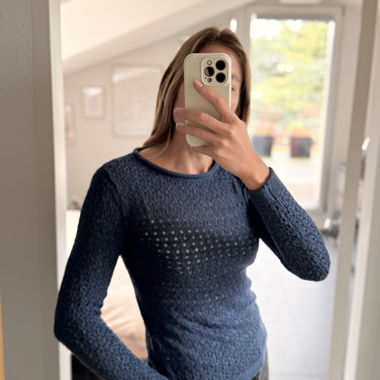 Pull ajouré SPRINGFIELD bleu