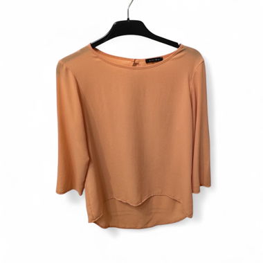 Blusa arancione con maniche 3/4