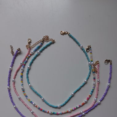 Colliers perles de rocaille été