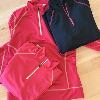 Skiunterwäsche-Pullover set 3 stk pink schwarz 