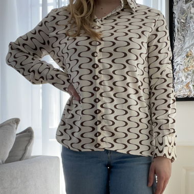 Retro Bluse
