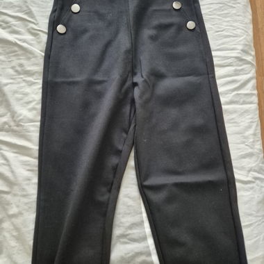 Black Pants with Buttons
