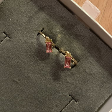 Pink soft crystal Earrings