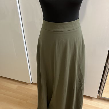 Jupe longue maxi vert olive