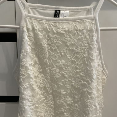 Crop Top mit Spitze 