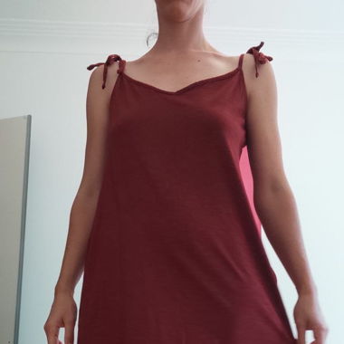 Robe d'été bordeau