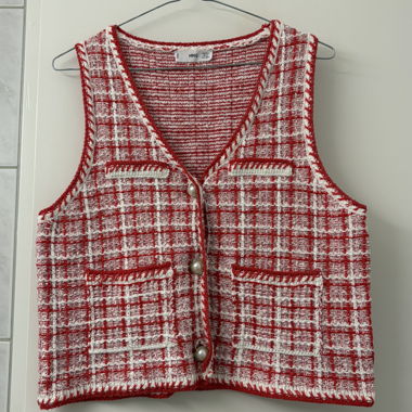 Weste rot/weiss