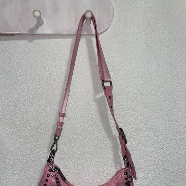 pink strap bag