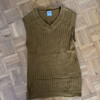 ZARA Knit Vest Brown