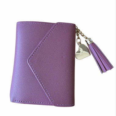 Portefeuille rose avec charm gland
