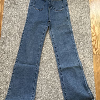 Blue High-Waist Jeans