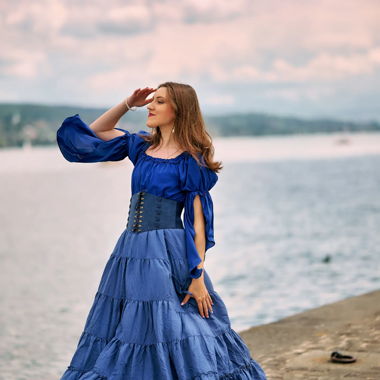 Beautiful blue set cosplay vintage S