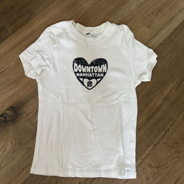 T-shirt blanc avec impression