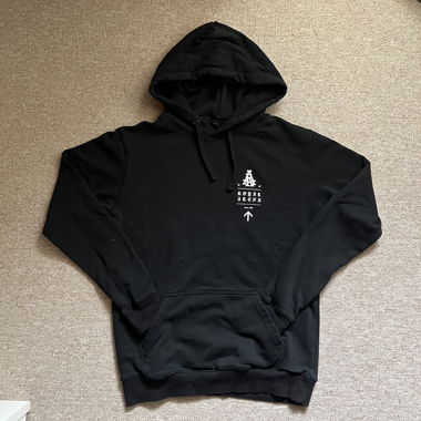 Black Hoodie with back print