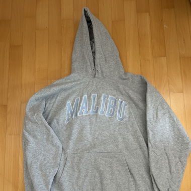 Sweat à capuche gris Brandy Melville