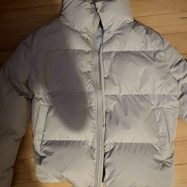 COS Winterjacke grau/beige