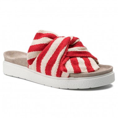 Inuikii Sandalen Pantoletten rot/weiss