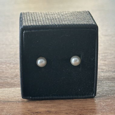 Ohrstecker mit Perlen ( Fassung goldfarbig)