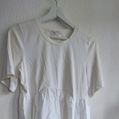 Bi-material t-shirt 