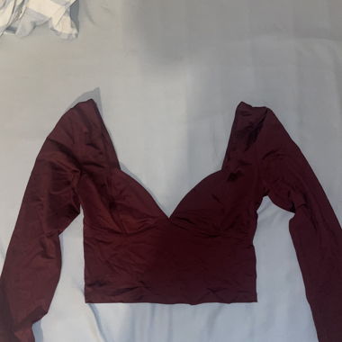 Long sleeved top bordeaux 