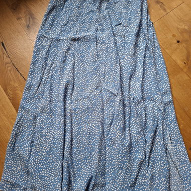 Gonna midi Esprit blu fantasia, taglia 38