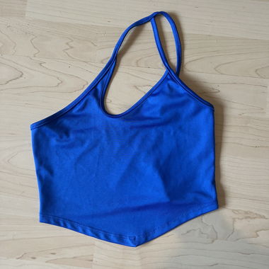 Blaues Crop top