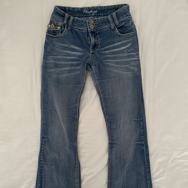 y2k flared low waist jeans