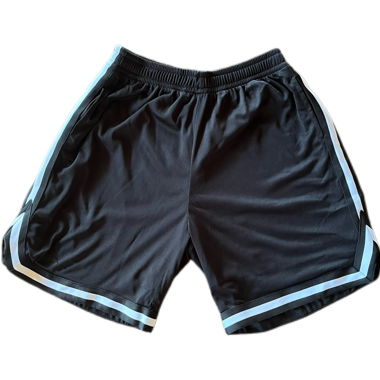 Schwarze Basketballshorts Y2K