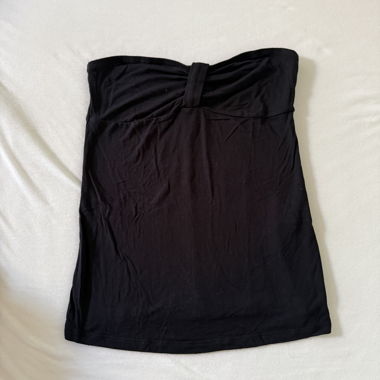 Tezenis schwarzes trägerloses Top