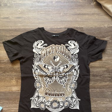 Brown Printed T-shirt