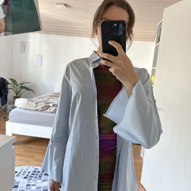 Chemise/Blouse oversize bleu clair